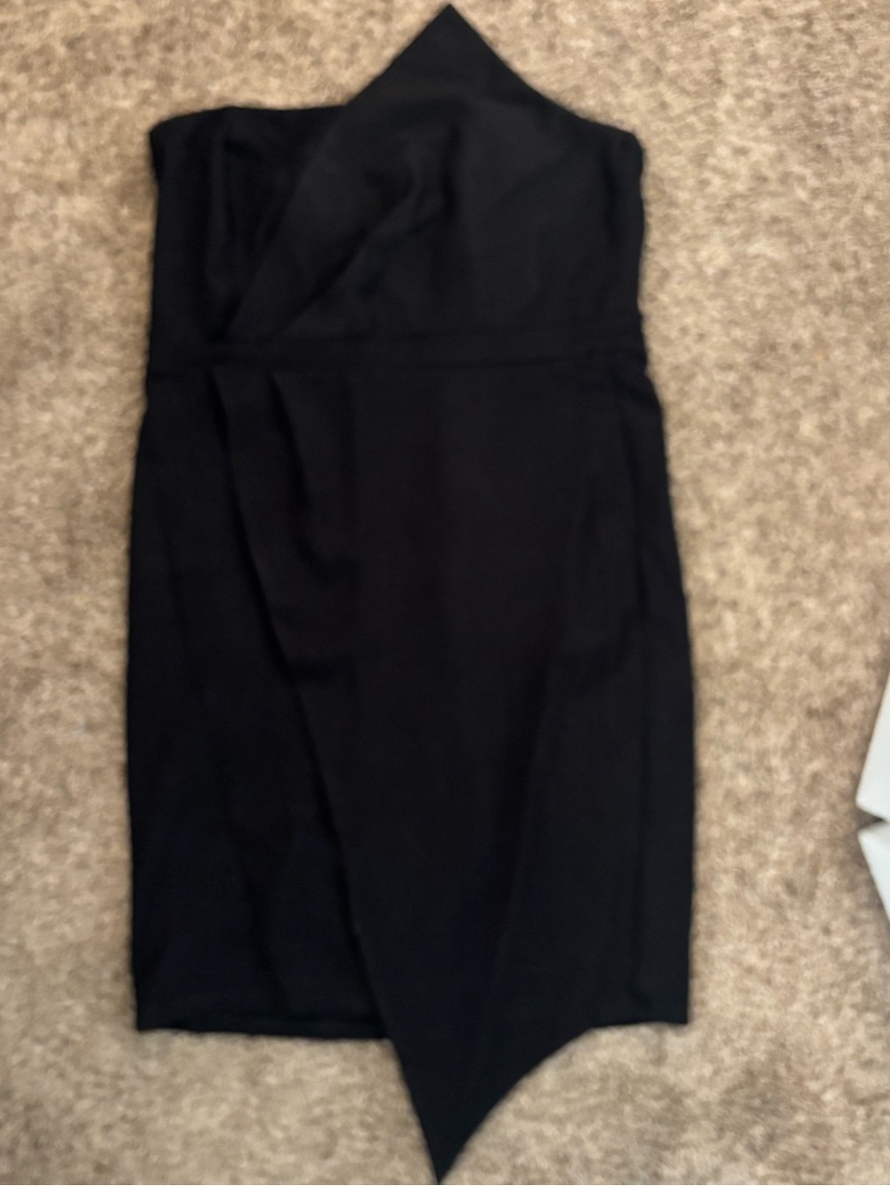 Love By Design Black One-Shoulder Asymmetrical Dress